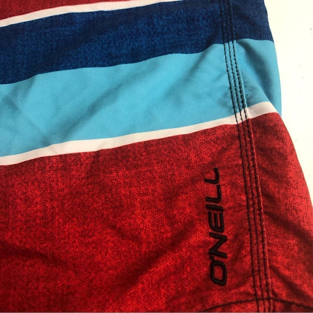 O’Neill Red Blue Swim Trunks - Picture 6 of 6